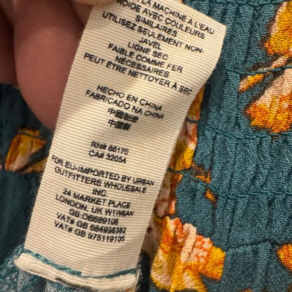 Free People Floral Printed So Sweetly Wrap Dress Juniper Combo Size Small - Picture 11 of 13